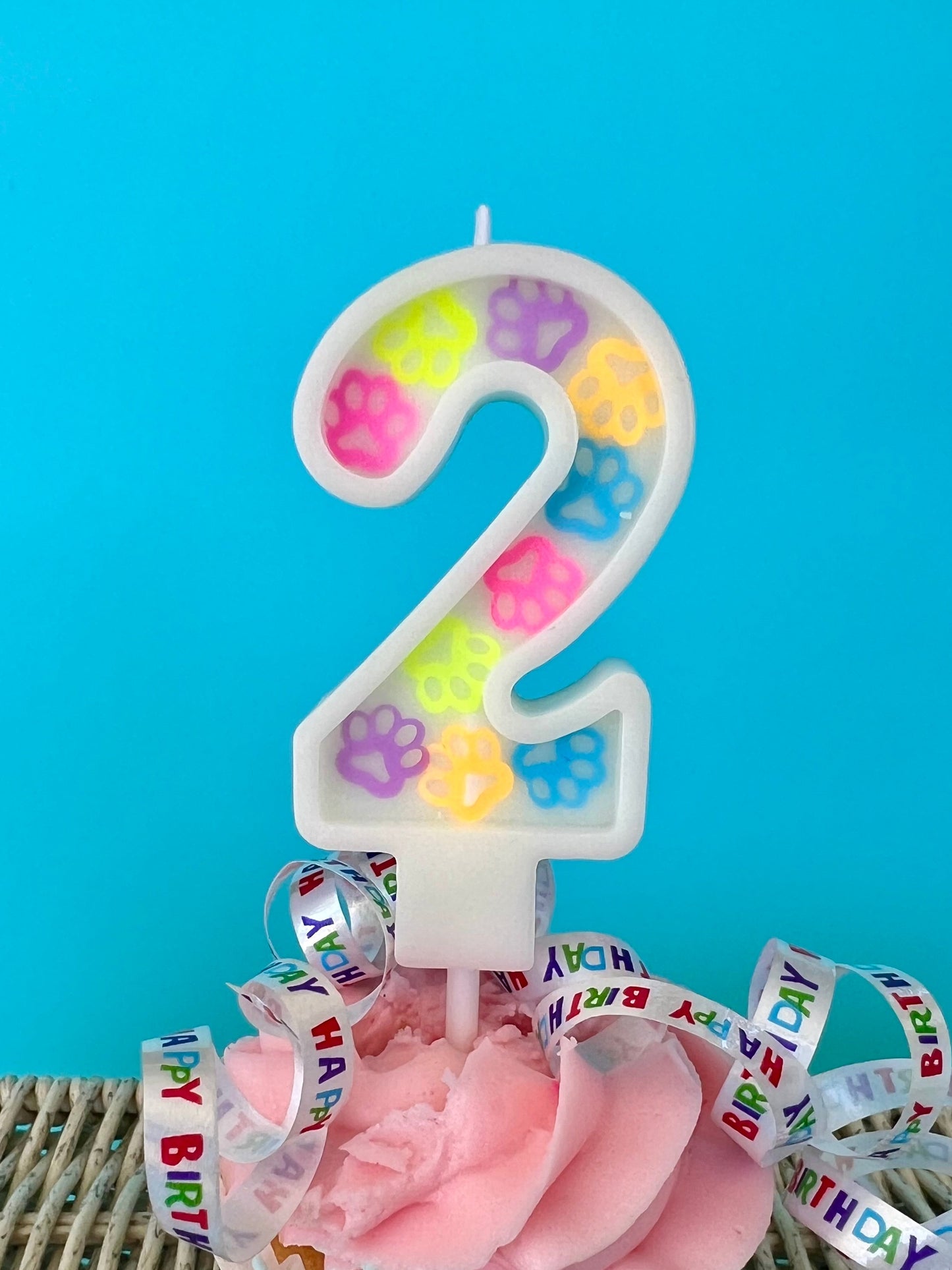 Dog Birthday Candle - Hand poured