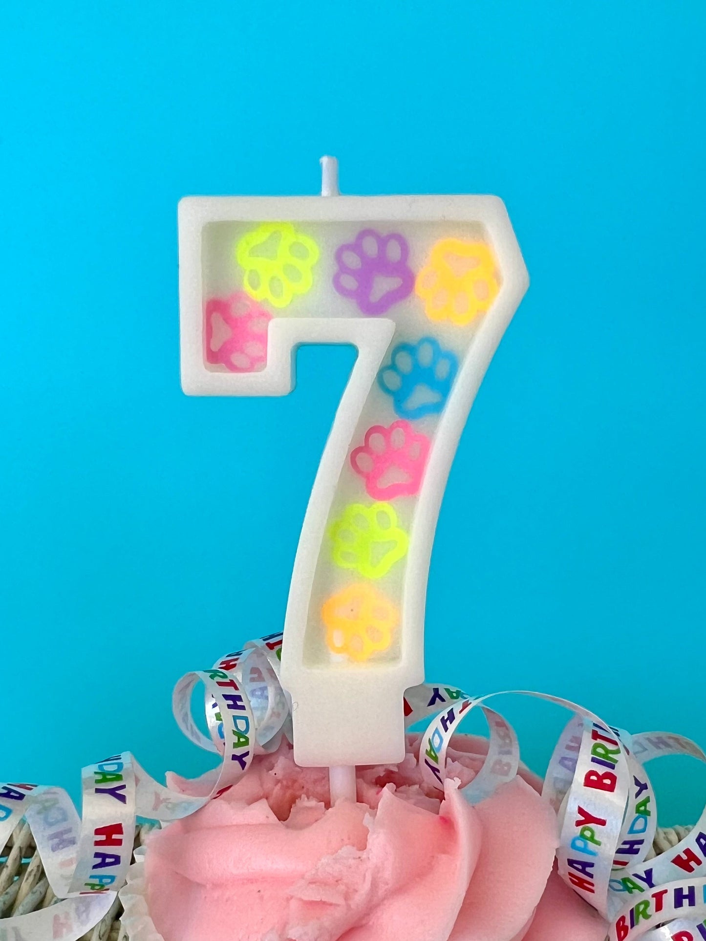 Dog Birthday Candle - Hand poured
