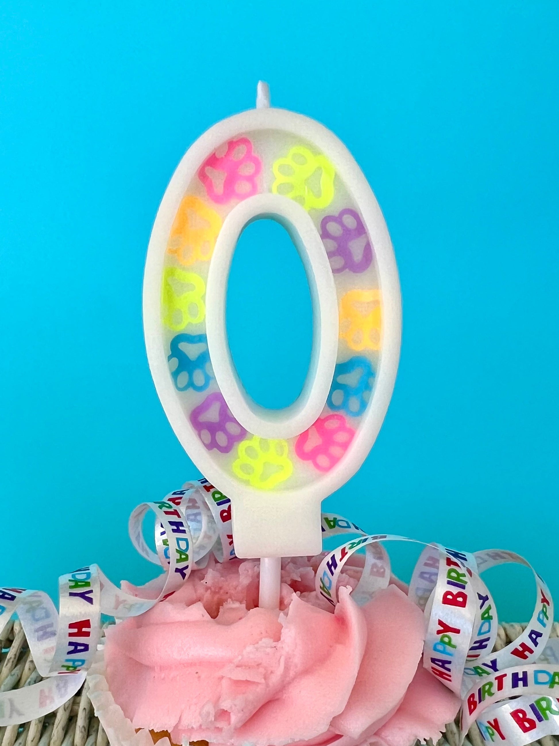 Dog Birthday Candle - Hand poured