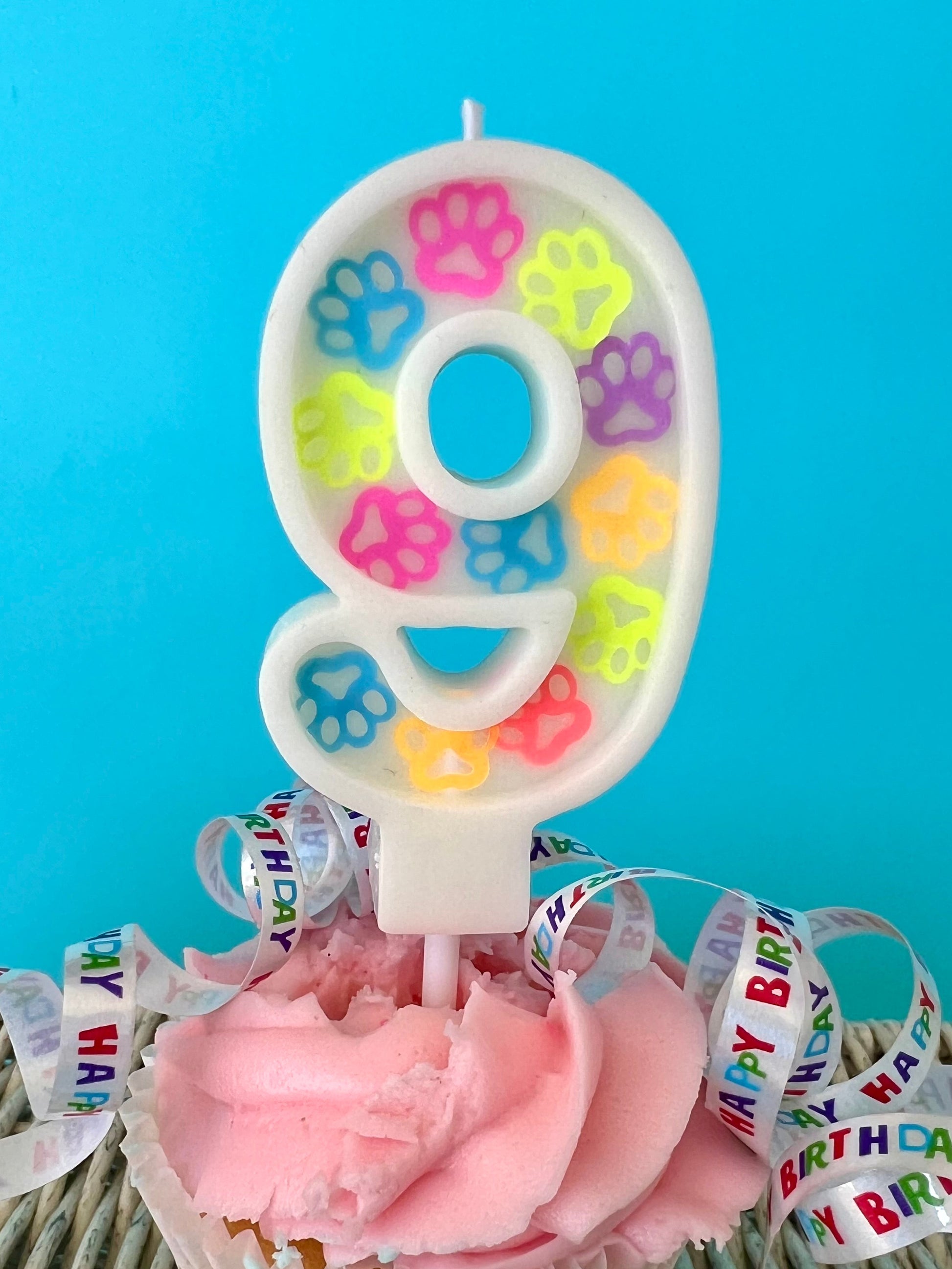 Dog Birthday Candle - Hand poured