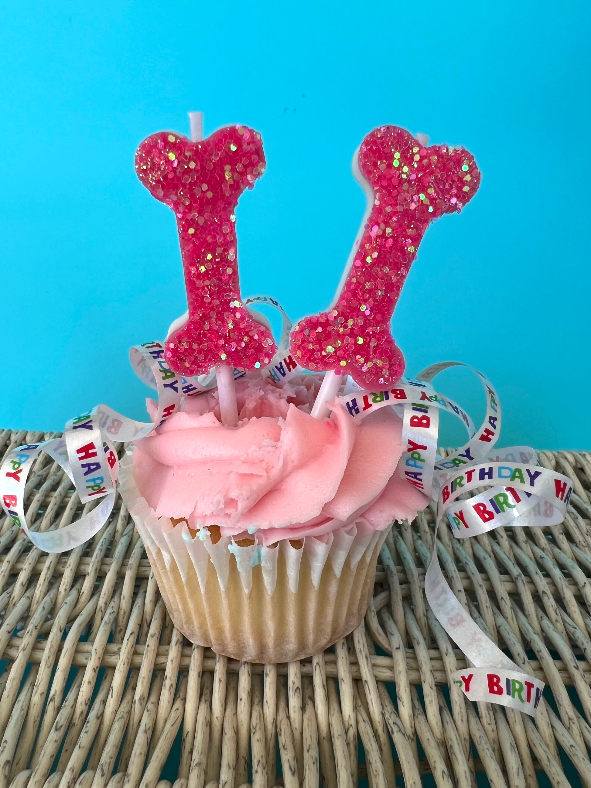 Dog Party Birthday Candle - Hand Made