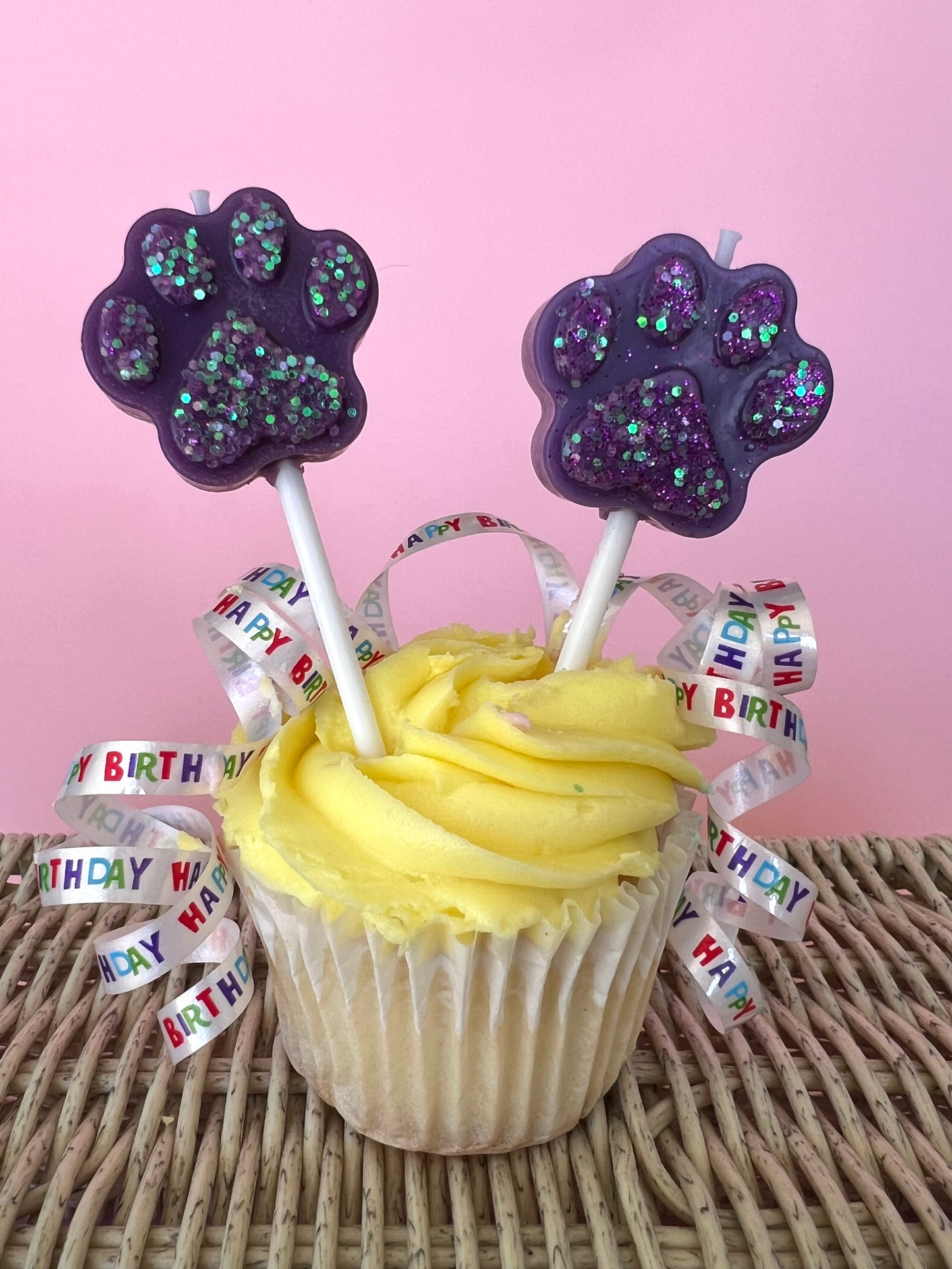 Dog  or Cat Party Birthday Candle - Hand Made