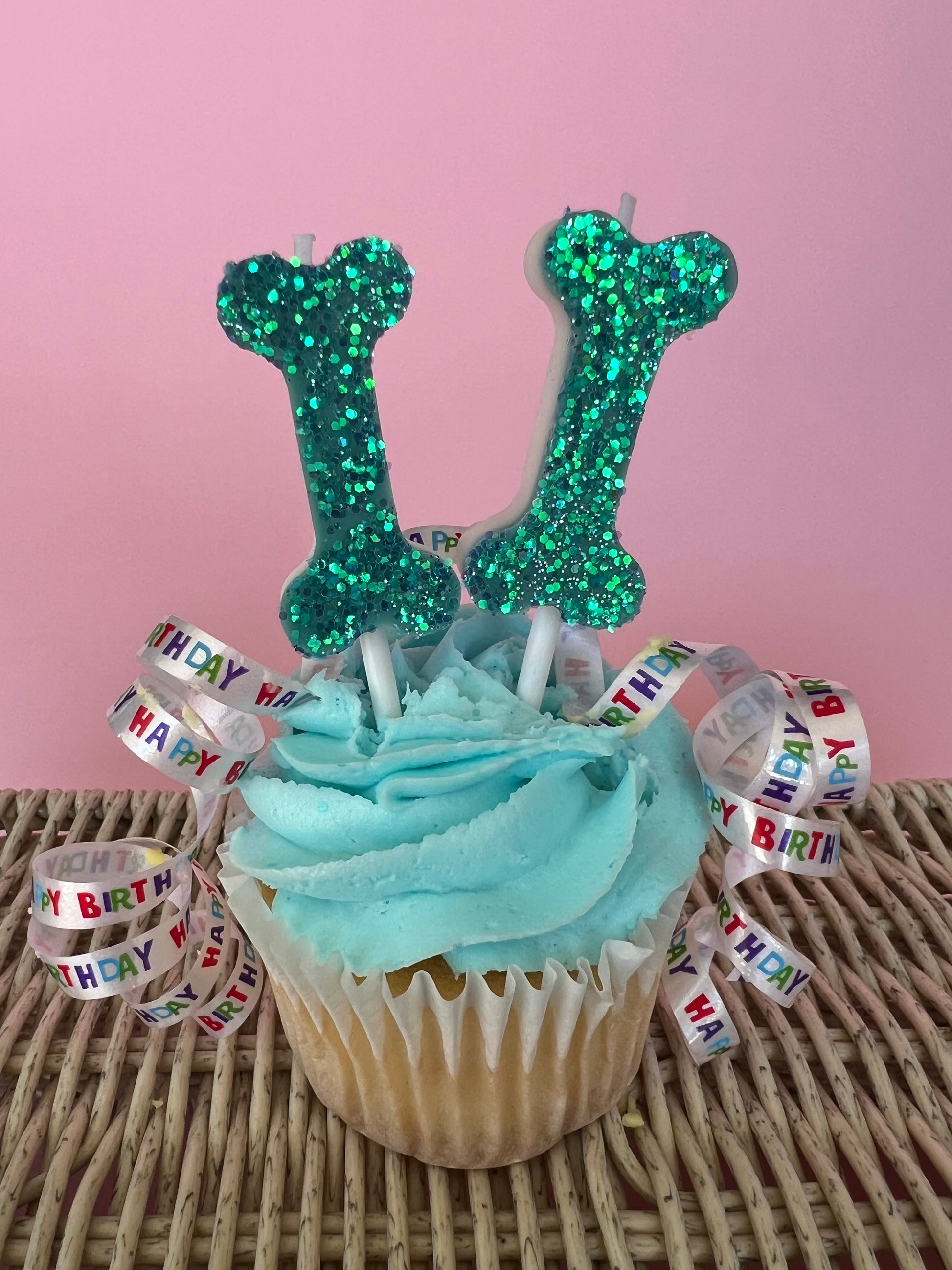 Dog Party Birthday Candle - Hand Made