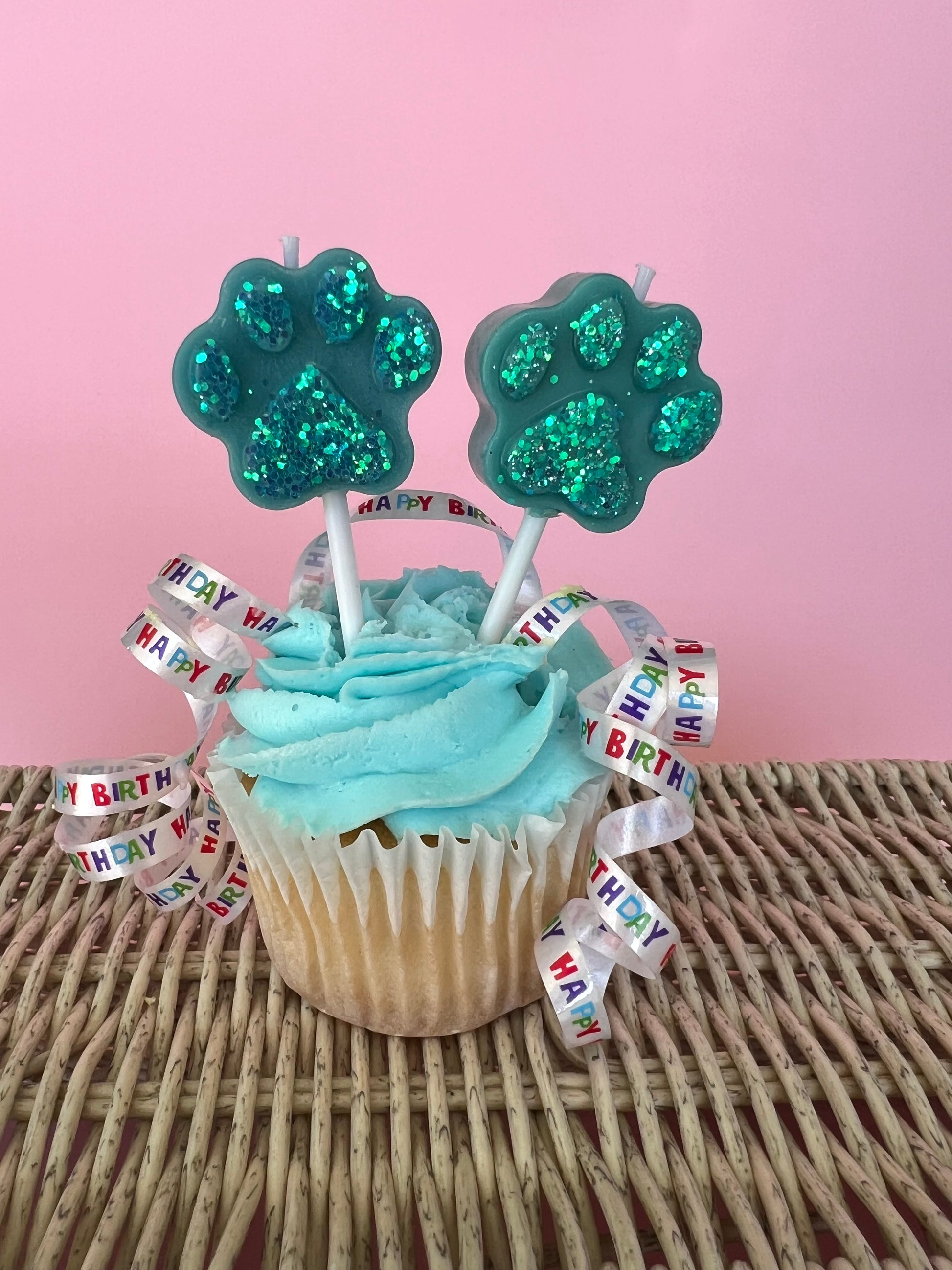 Dog  or Cat Party Birthday Candle - Hand Made