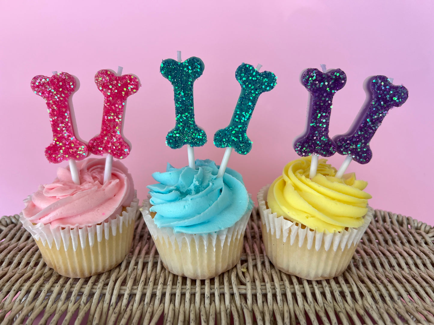Dog Party Birthday Candle - Hand Made