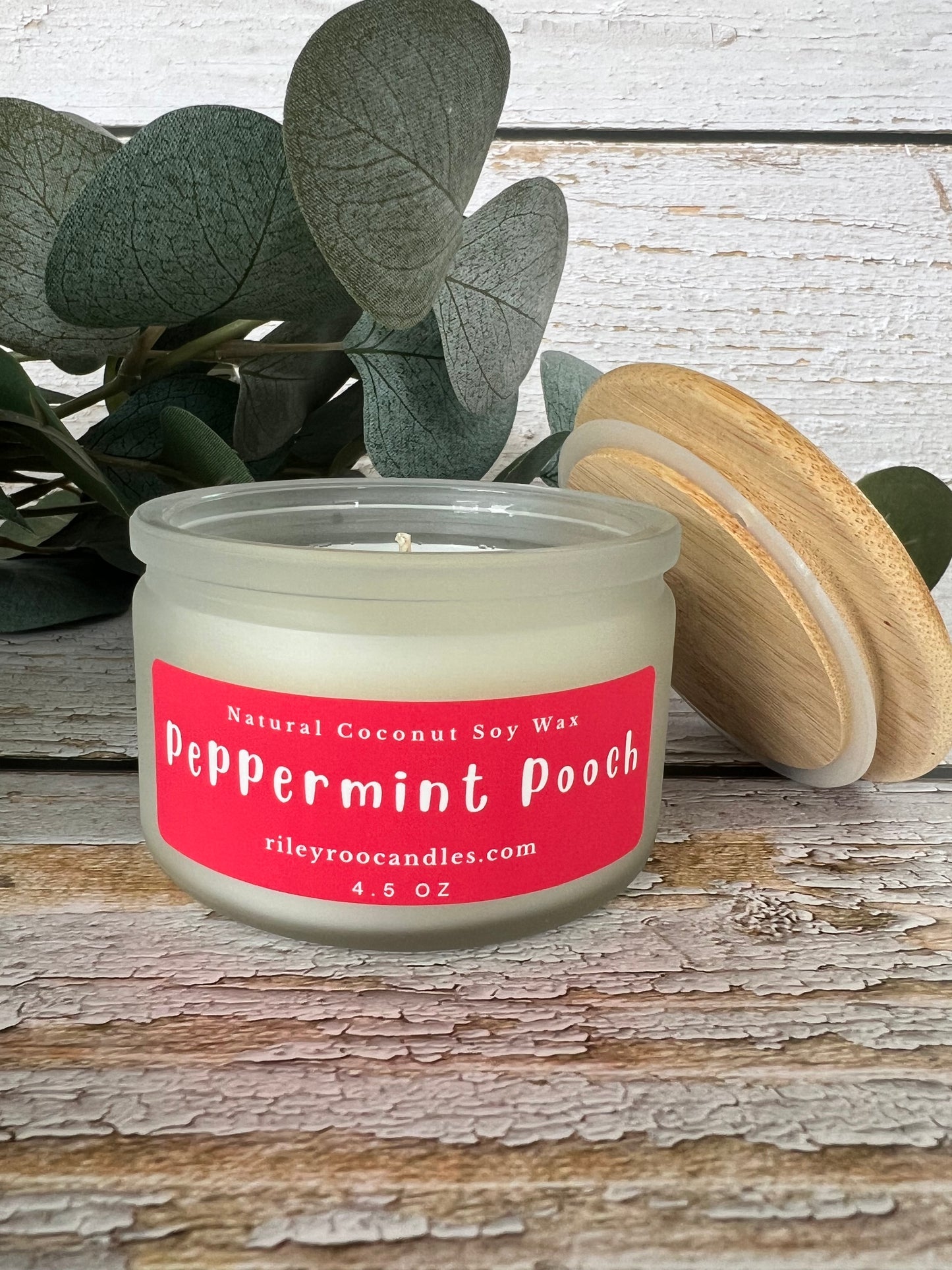 Dog themed coconut soy candle - hand poured