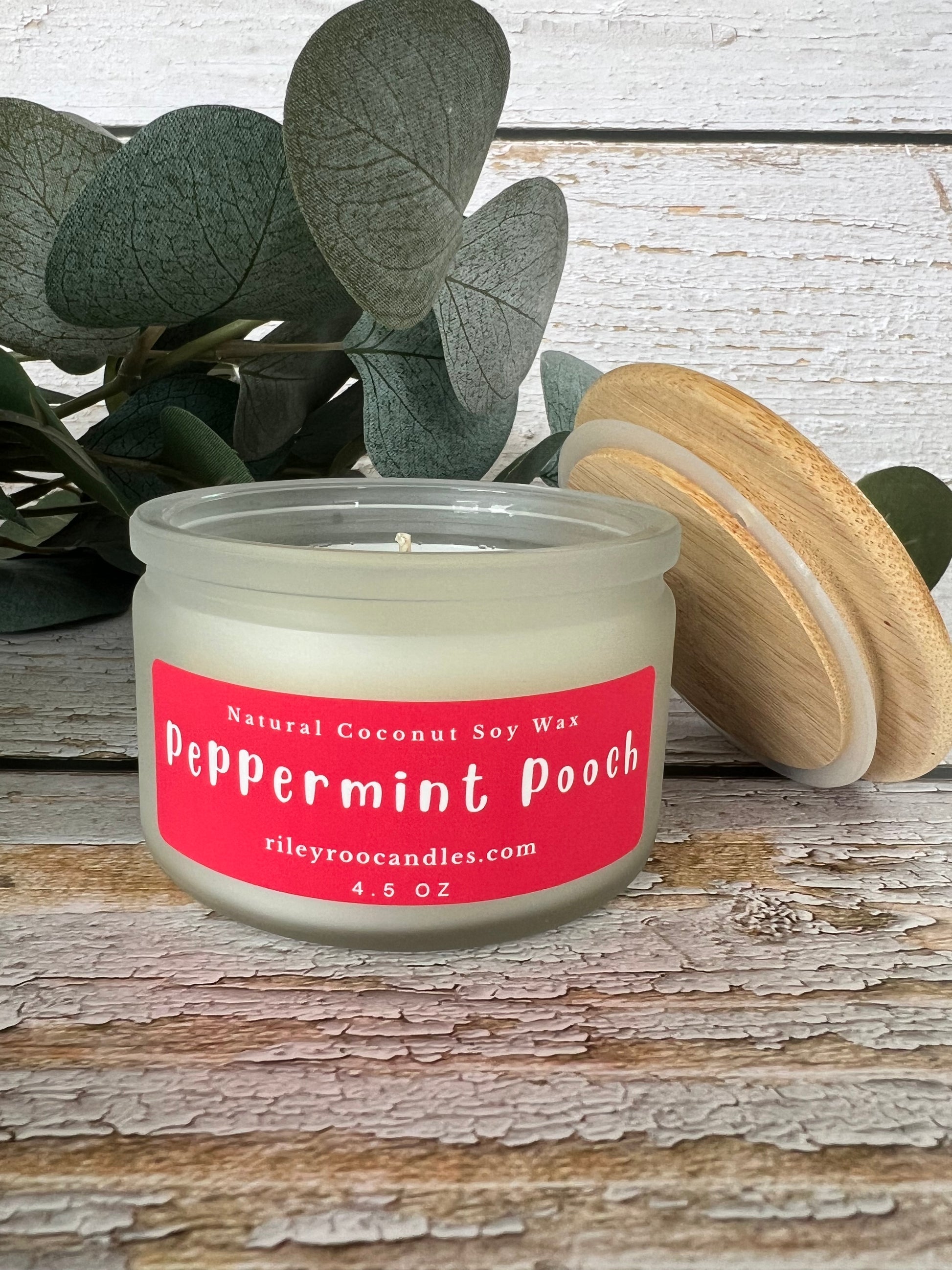 Dog themed coconut soy candle - hand poured