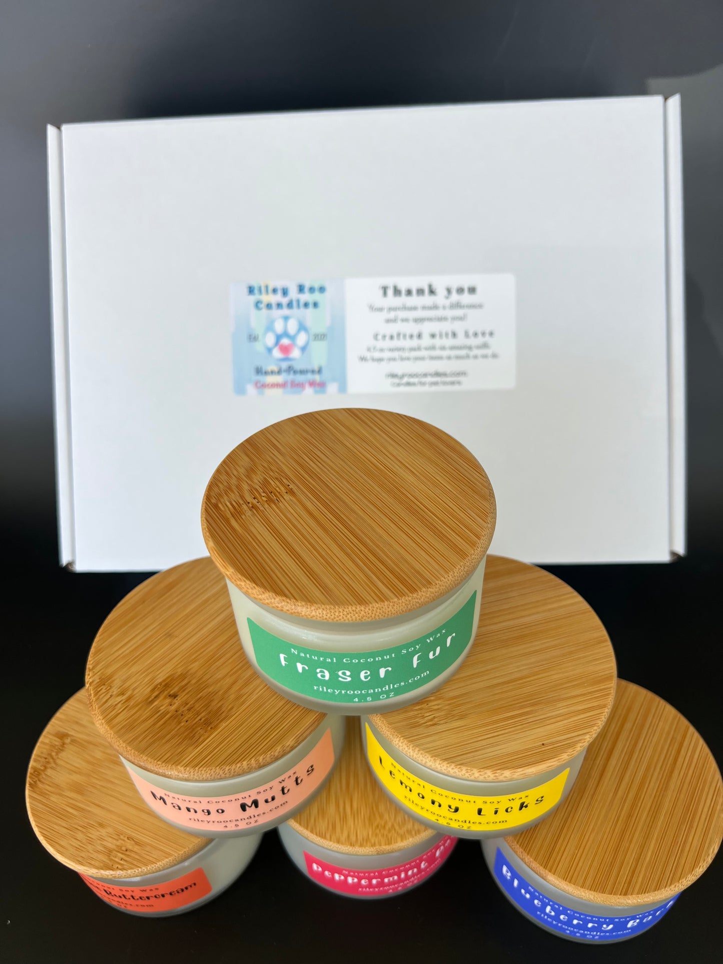 Fun Variety Candle Gift Box with Six Amazing SNIFFS - Free Shipping
