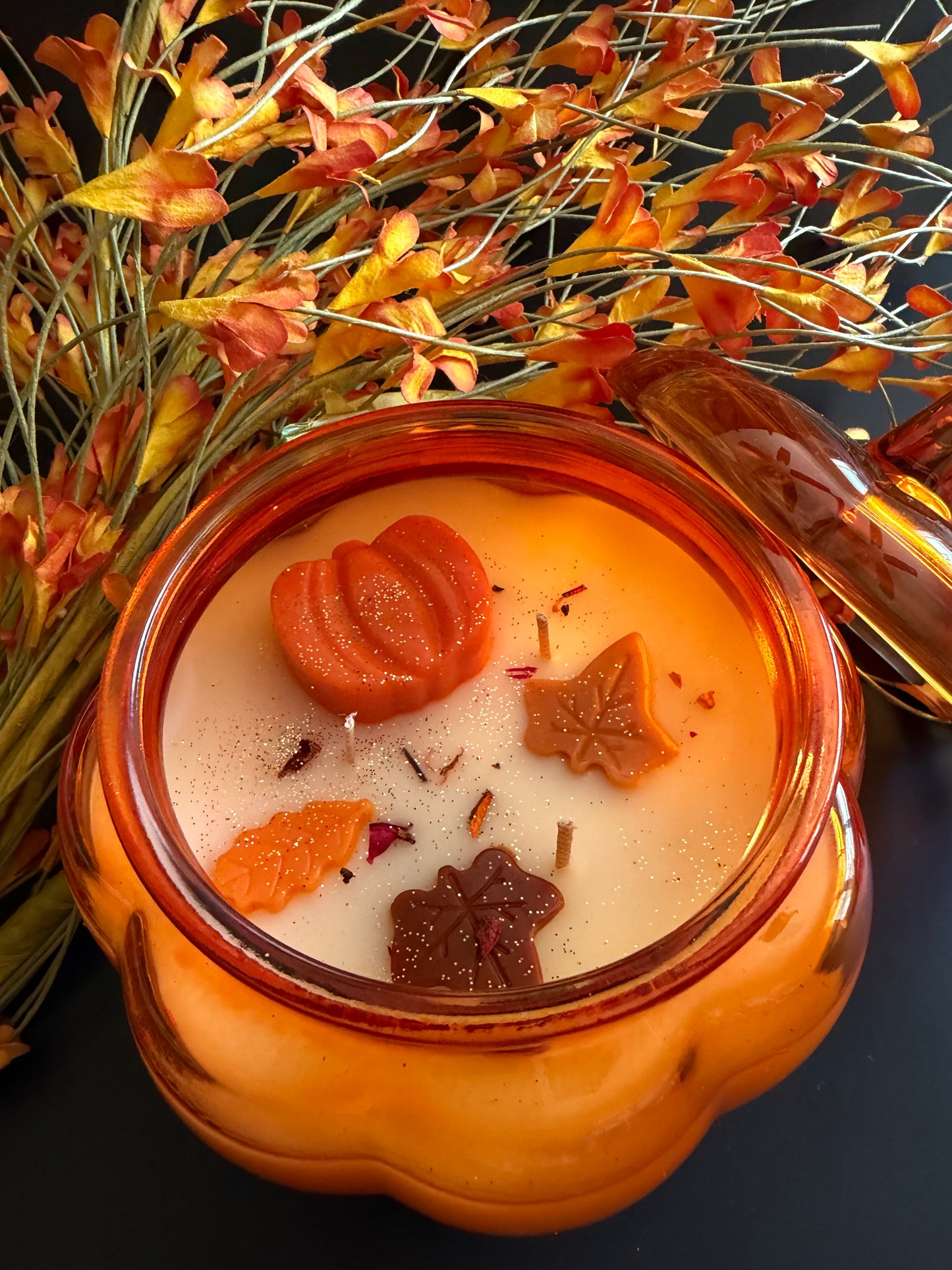 Large Pumpkin Glass Candle 14oz - Limited Edition