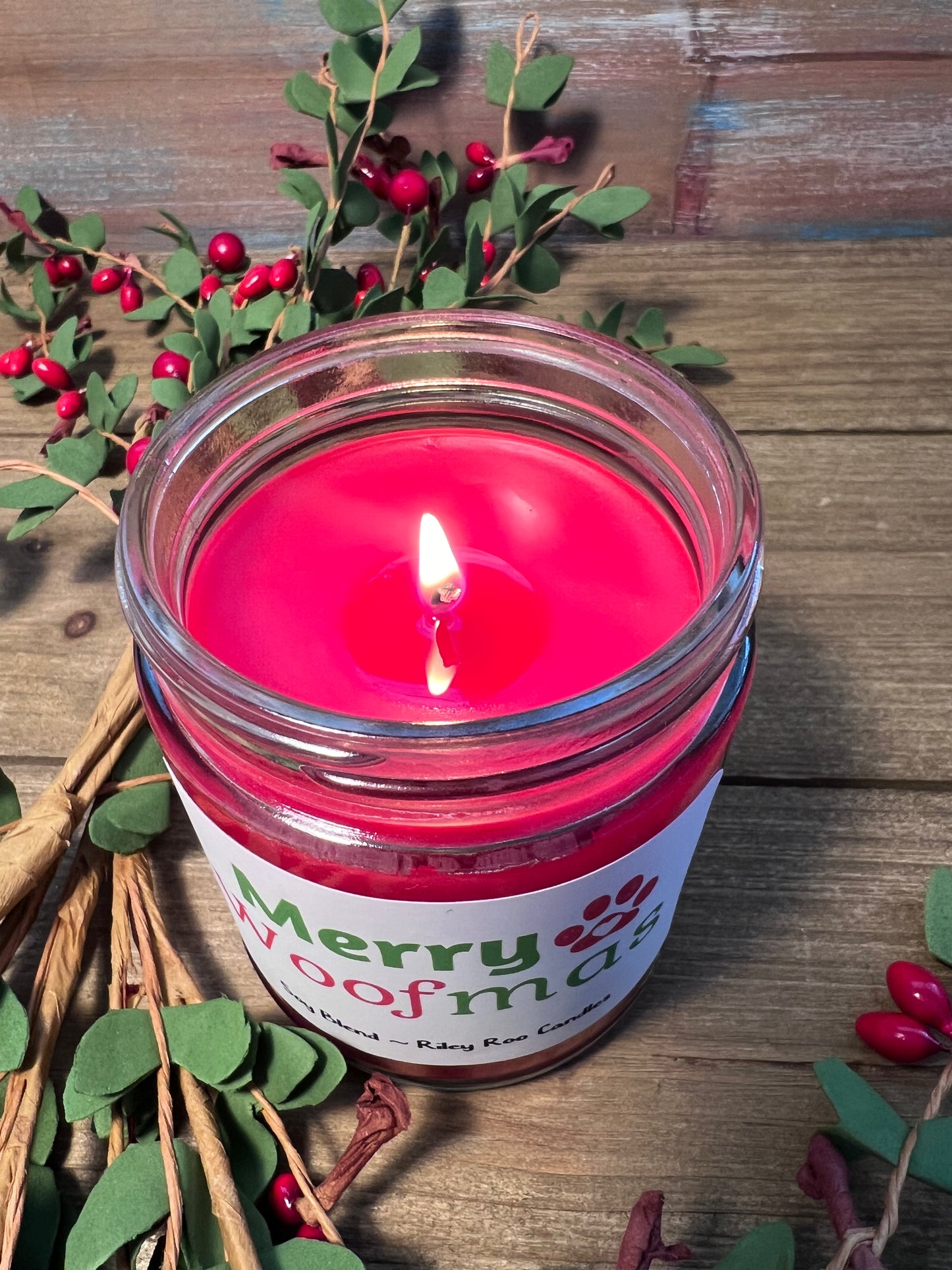 Merry Woofmas - Dog Themed Soy Candle