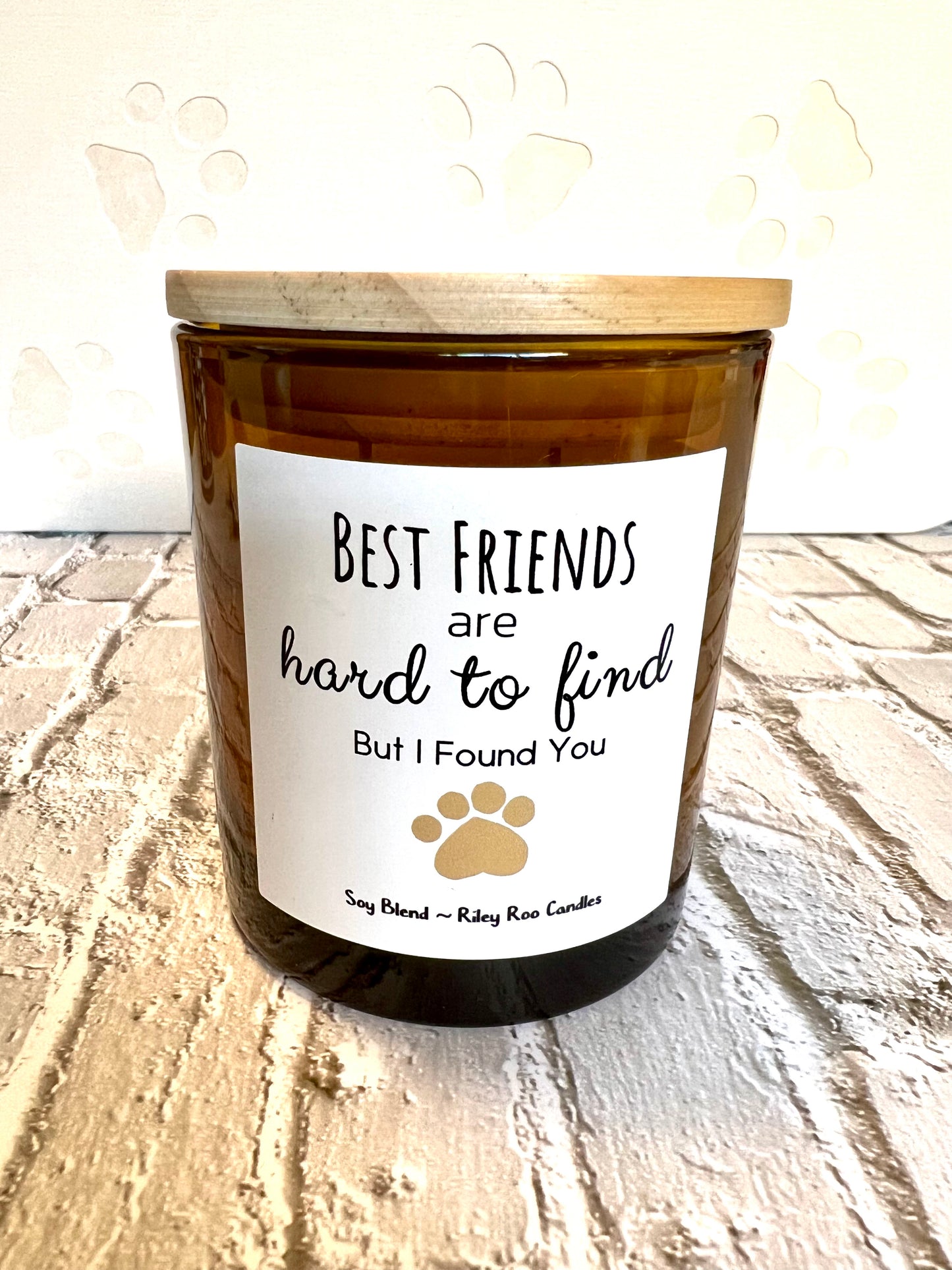 Pet themed coconut soy candle - hand poured