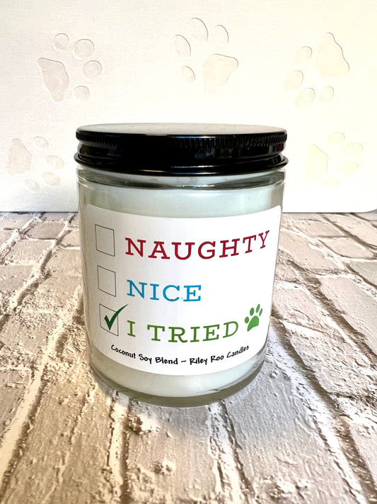 Pet themed coconut soy candle - hand poured