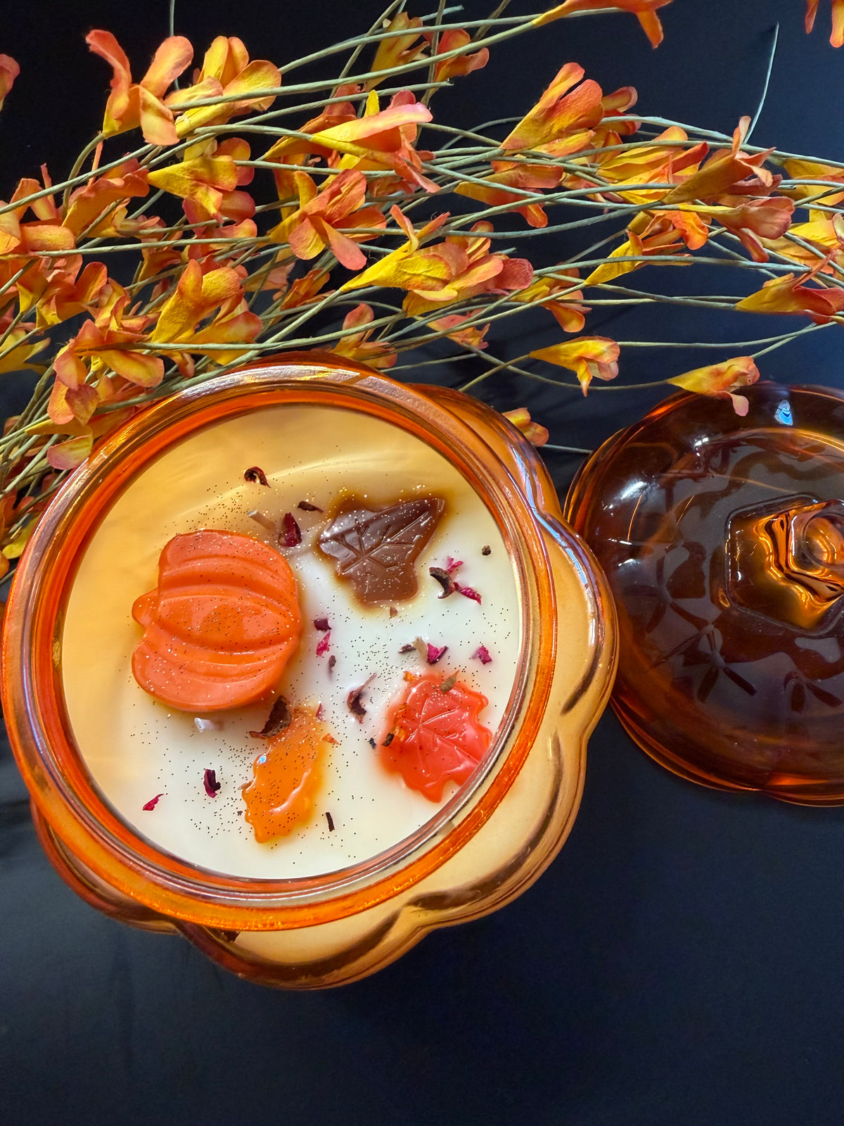 Large Pumpkin Glass Candle 14oz - Limited Edition
