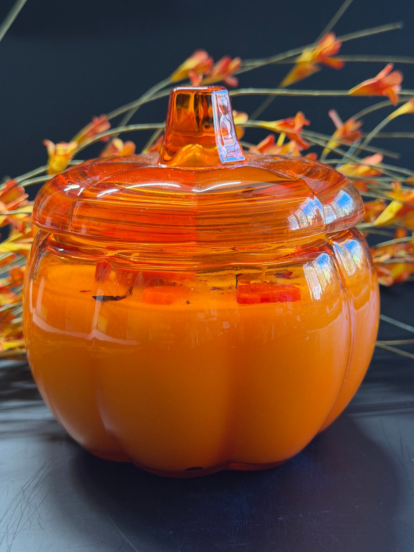 Large Pumpkin Glass Candle 14oz - Limited Edition