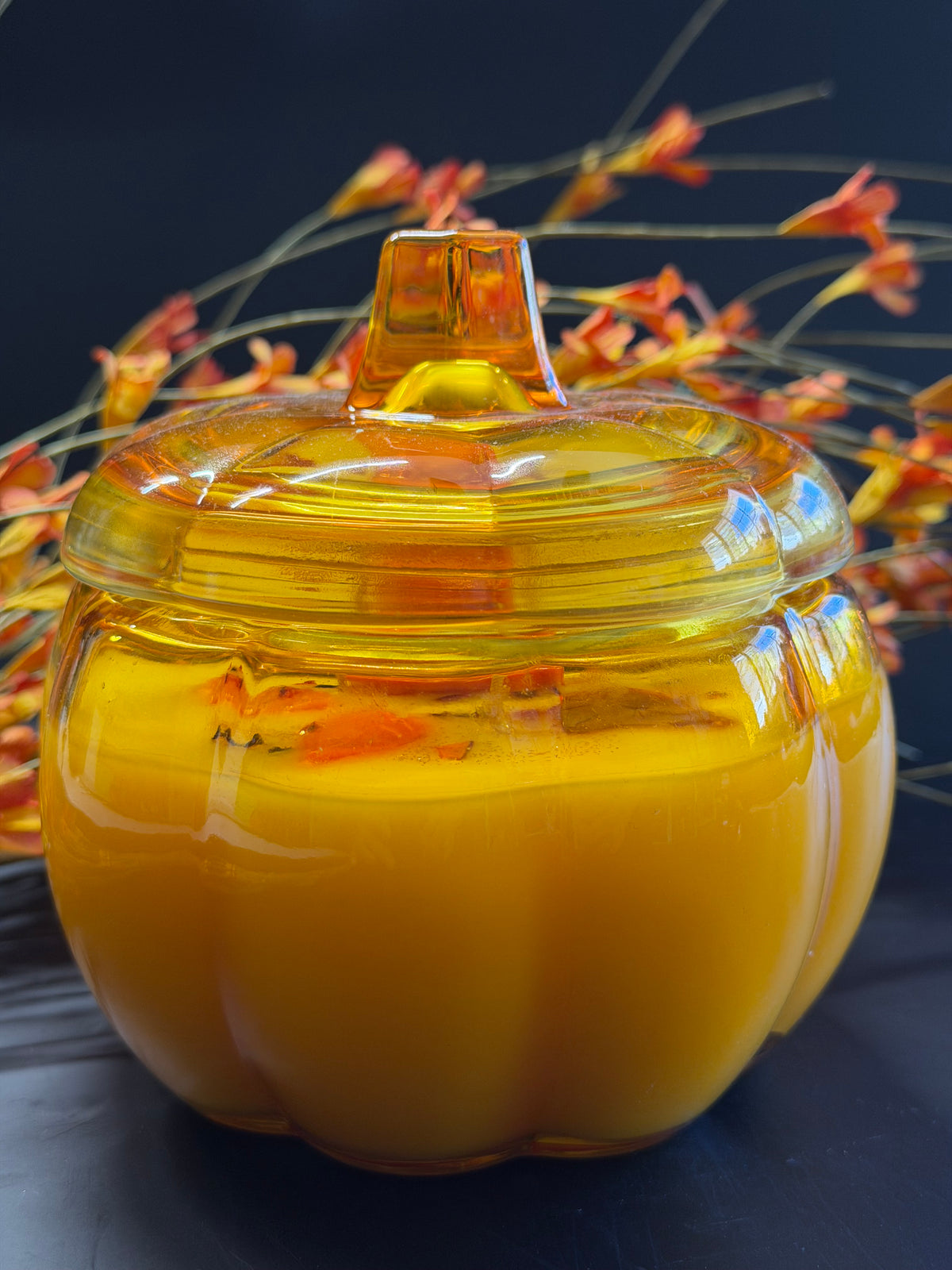 Large Pumpkin Glass Candle 14oz - Limited Edition