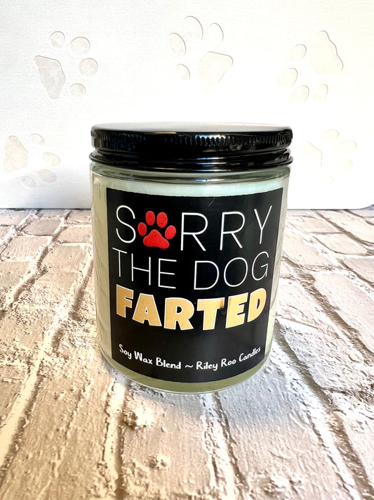 Dog themed coconut soy candle - hand poured