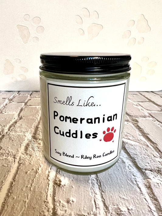 Dog themed coconut soy candles - hand poured