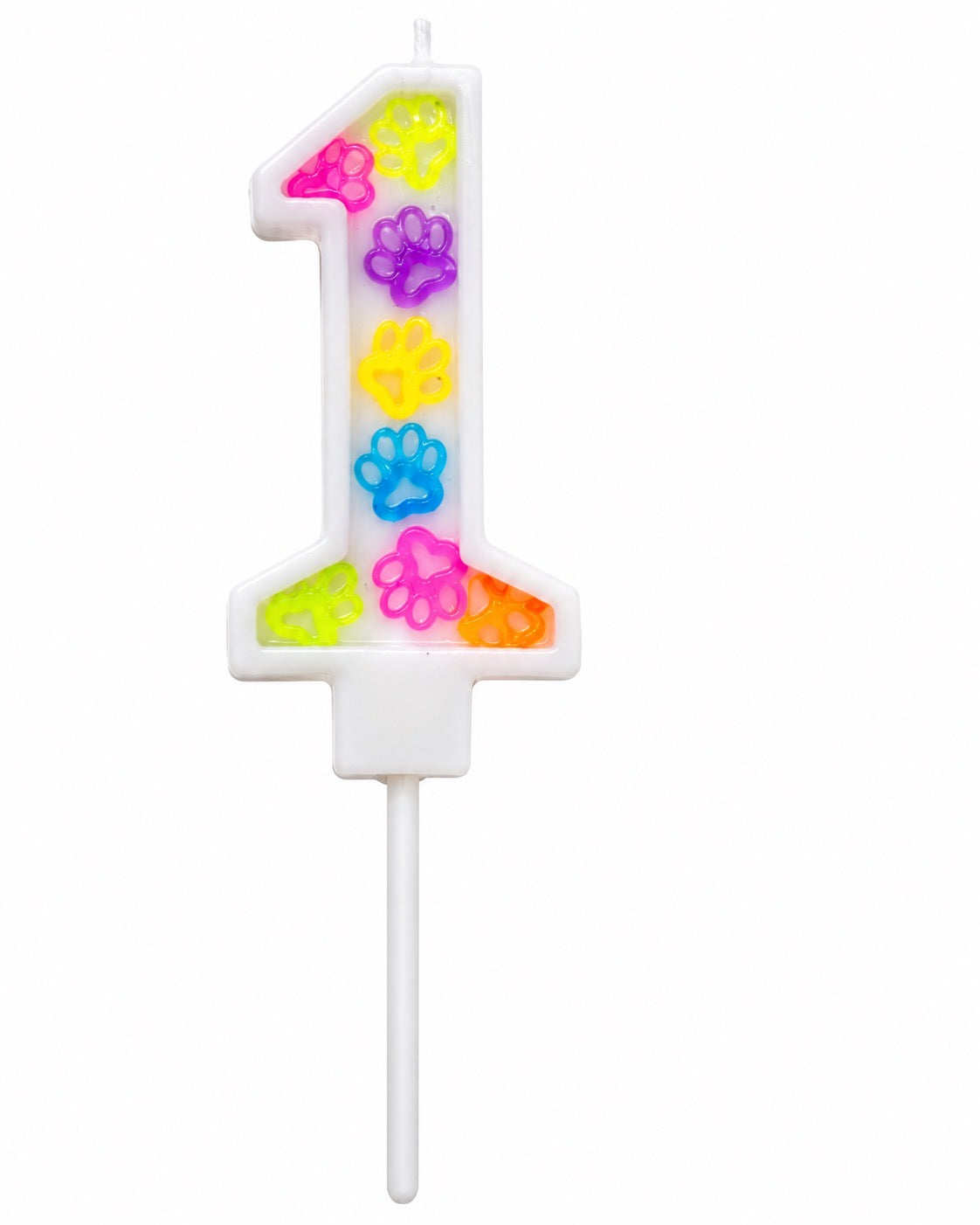 Dog Birthday Confetti Candle - Pet Themed Candles